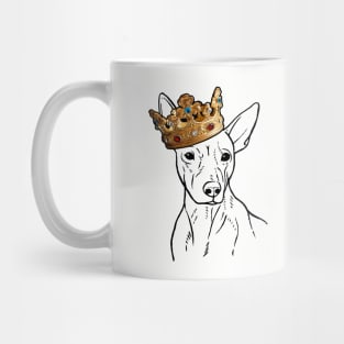 American Hairless Terrier Dog King Queen Wearing Crown Mug